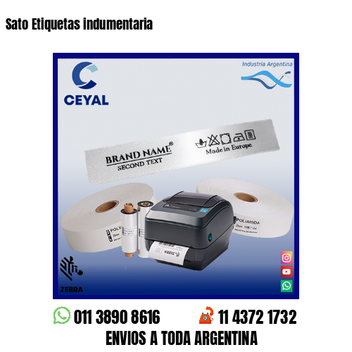 Sato Etiquetas indumentaria