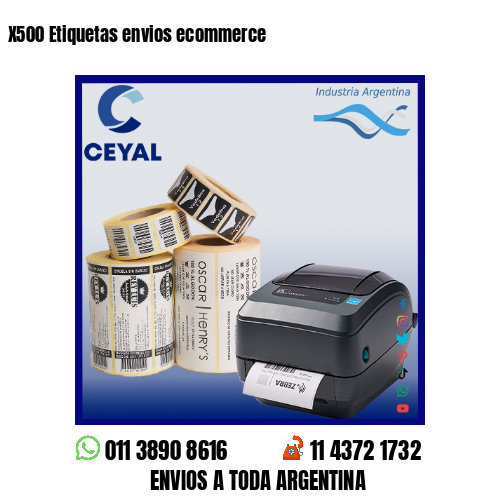 X500 Etiquetas envios ecommerce