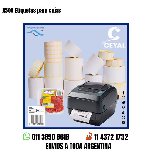 X500 Etiquetas para cajas