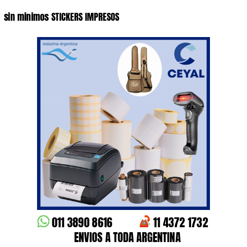 sin minimos STICKERS IMPRESOS