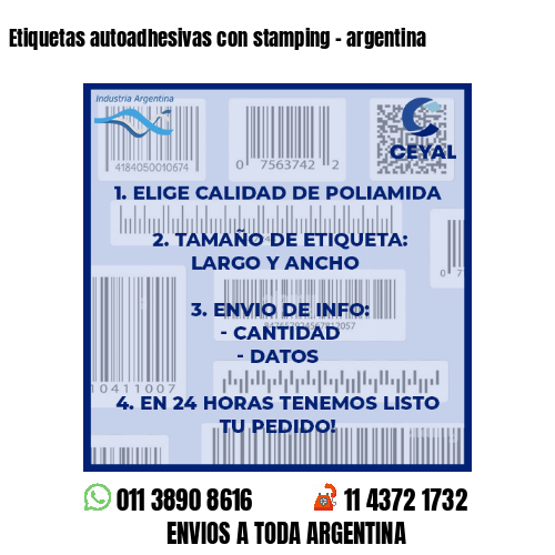 Etiquetas autoadhesivas con stamping – argentina