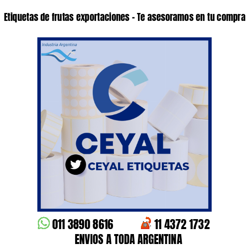 Etiquetas de frutas exportaciones - Te asesoramos en tu compra