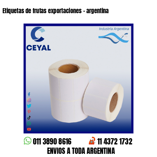 Etiquetas de frutas exportaciones – argentina
