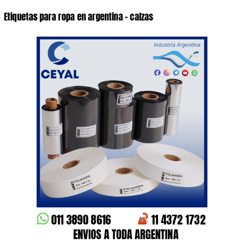 Etiquetas para ropa en argentina – calzas