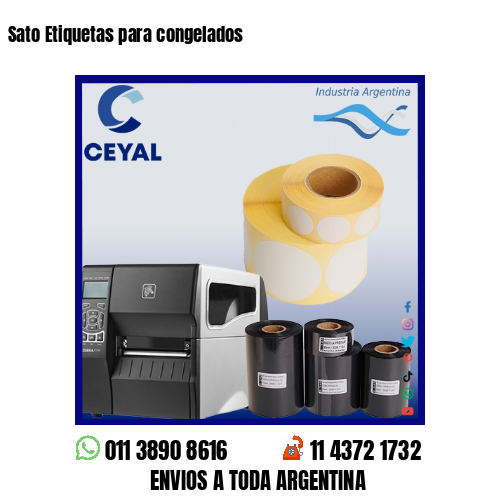 Sato Etiquetas para congelados