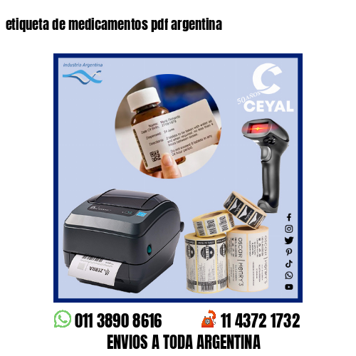 etiqueta de medicamentos pdf argentina