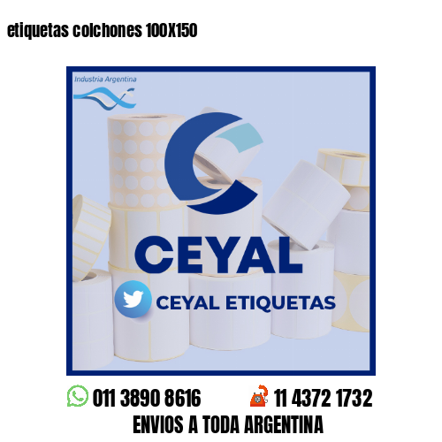 etiquetas colchones 100X150