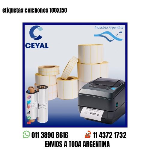 etiquetas colchones 100X150