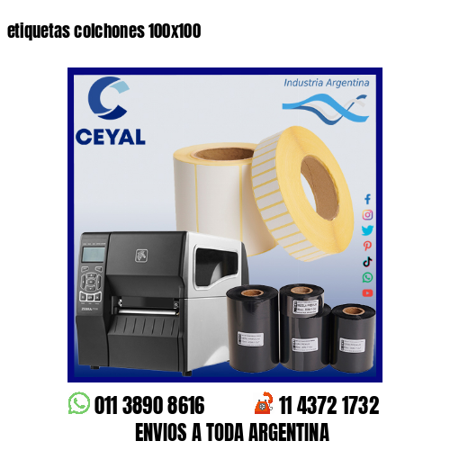 etiquetas colchones 100×100