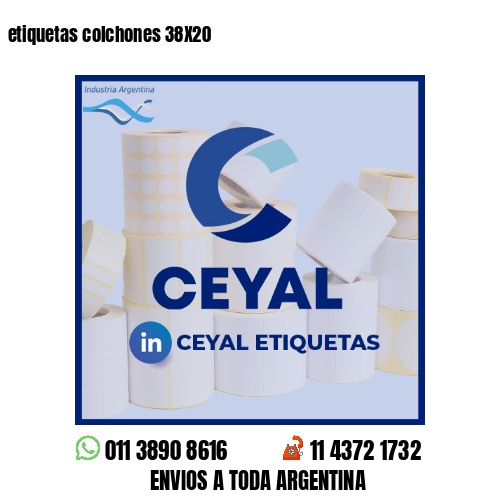 etiquetas colchones 38X20
