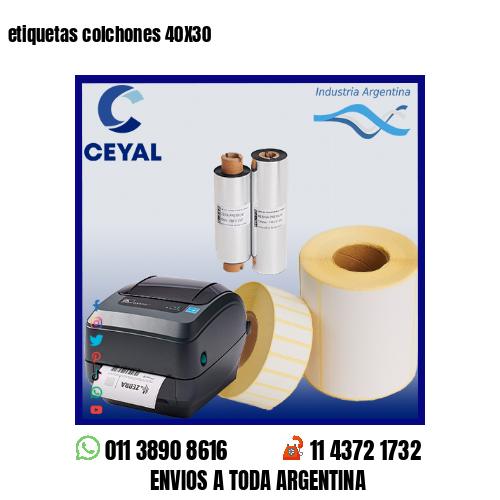 etiquetas colchones 40X30