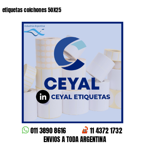 etiquetas colchones 50X25