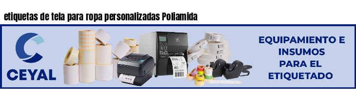 etiquetas de tela para ropa personalizadas Poliamida
