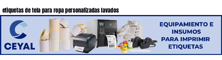 etiquetas de tela para ropa personalizadas lavados
