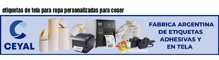 etiquetas de tela para ropa personalizadas para coser