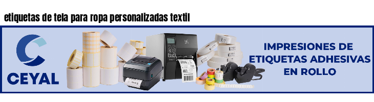 etiquetas de tela para ropa personalizadas textil