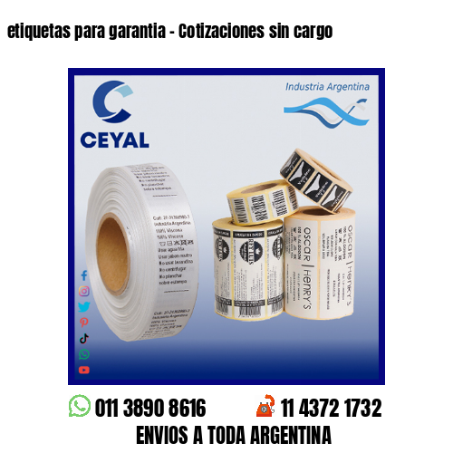 etiquetas para garantia – Cotizaciones sin cargo