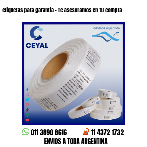 etiquetas para garantia – Te asesoramos en tu compra