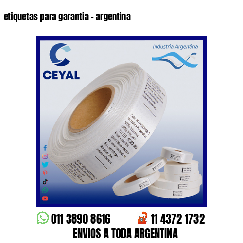 etiquetas para garantia – argentina