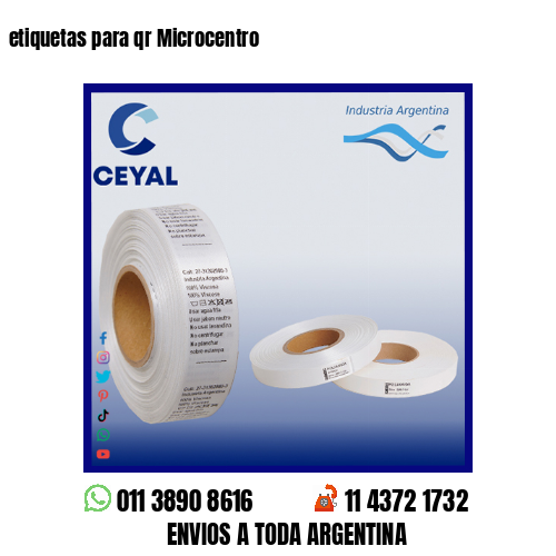etiquetas para qr Microcentro