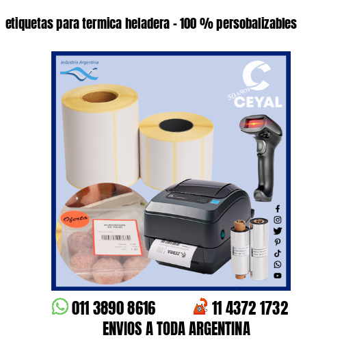 etiquetas para termica heladera – 100 % persobalizables