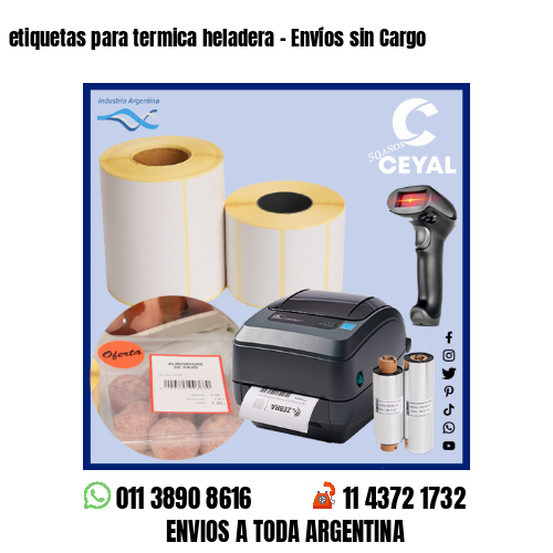 etiquetas para termica heladera – Envíos sin Cargo