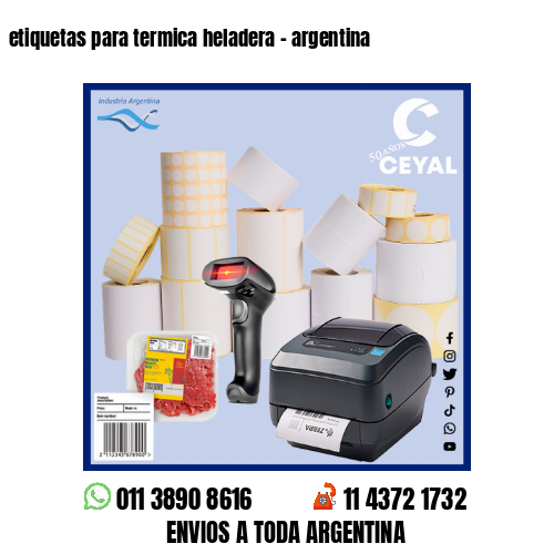 etiquetas para termica heladera – argentina