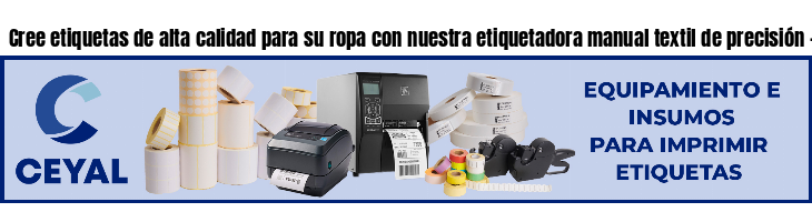 Cree etiquetas de alta calidad para su ropa con nuestra etiquetadora manual textil de precisión - Asesoramiento ONLINE