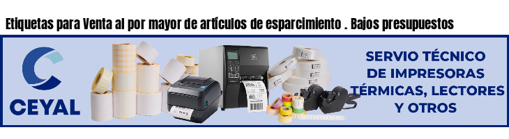 Etiquetas para Venta al por mayor de artículos de esparcimiento . Bajos presupuestos