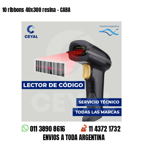 10 ribbons 40x300 resina - CABA