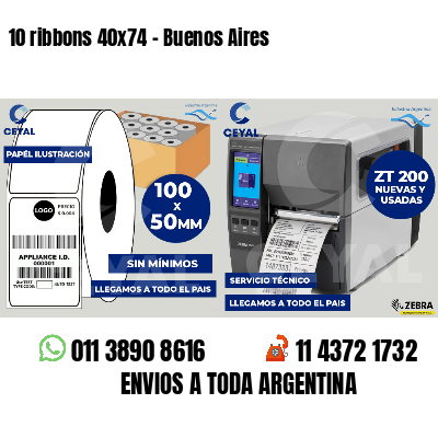 10 ribbons 40x74 - Buenos Aires