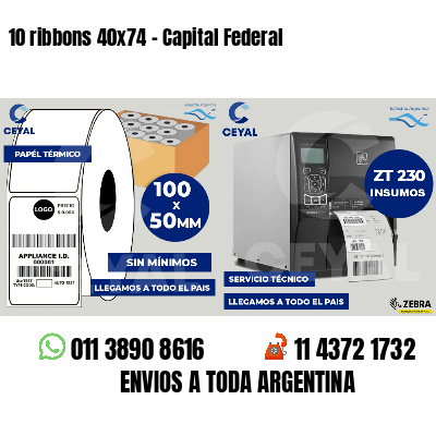 10 ribbons 40x74 - Capital Federal