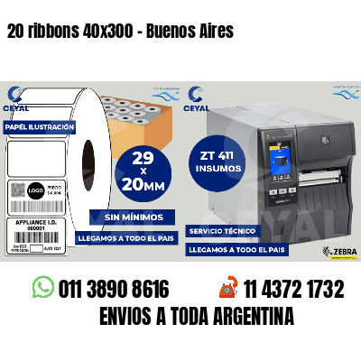 20 ribbons 40x300 - Buenos Aires