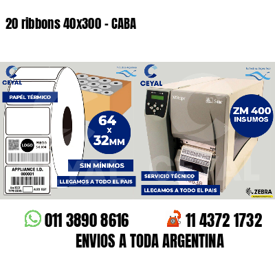 20 ribbons 40x300 - CABA