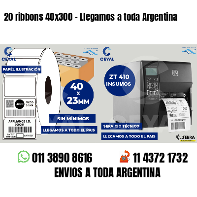 20 ribbons 40x300 - Llegamos a toda Argentina