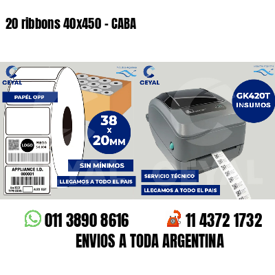 20 ribbons 40x450 - CABA