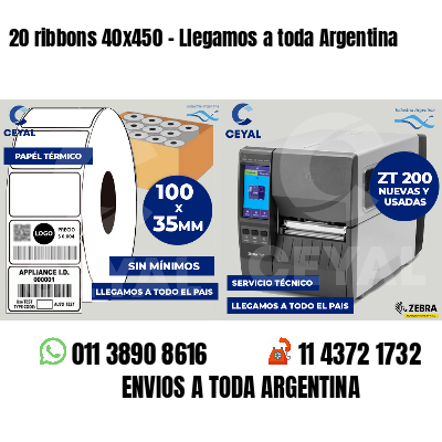 20 ribbons 40x450 - Llegamos a toda Argentina
