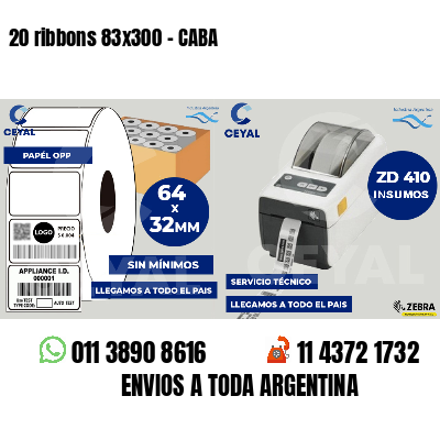 20 ribbons 83x300 - CABA