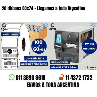 20 ribbons 83x74 - Llegamos a toda Argentina