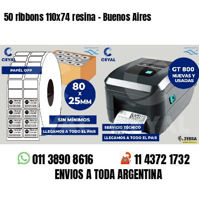 50 ribbons 110x74 resina - Buenos Aires