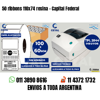 50 ribbons 110x74 resina - Capital Federal