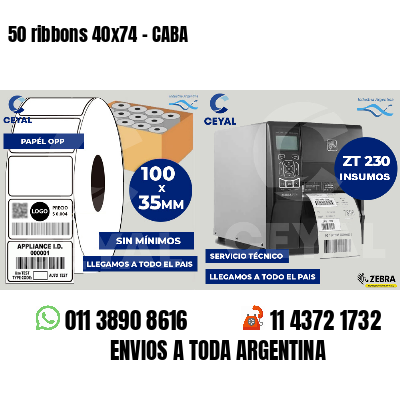 50 ribbons 40x74 - CABA