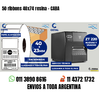 50 ribbons 40x74 resina - CABA