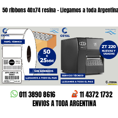 50 ribbons 40x74 resina - Llegamos a toda Argentina