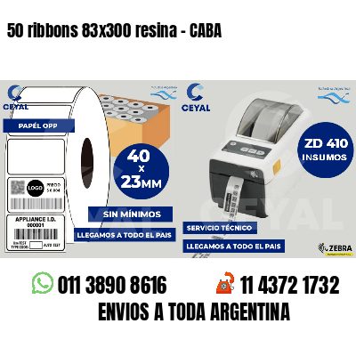 50 ribbons 83x300 resina - CABA