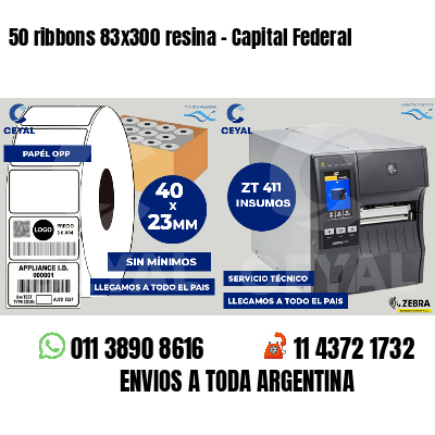 50 ribbons 83x300 resina - Capital Federal