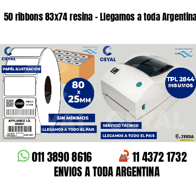 50 ribbons 83x74 resina - Llegamos a toda Argentina