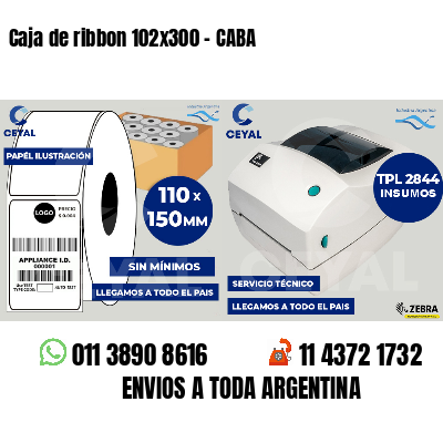 Caja de ribbon 102x300 - CABA