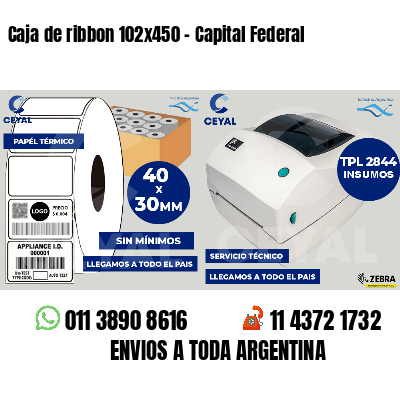 Caja de ribbon 102x450 - Capital Federal