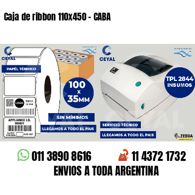 Caja de ribbon 110x450 - CABA